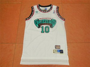 Maillot De Basket Memphis Grizzlies Mike Bibby 10 Eyed Tennis Fans Blanc